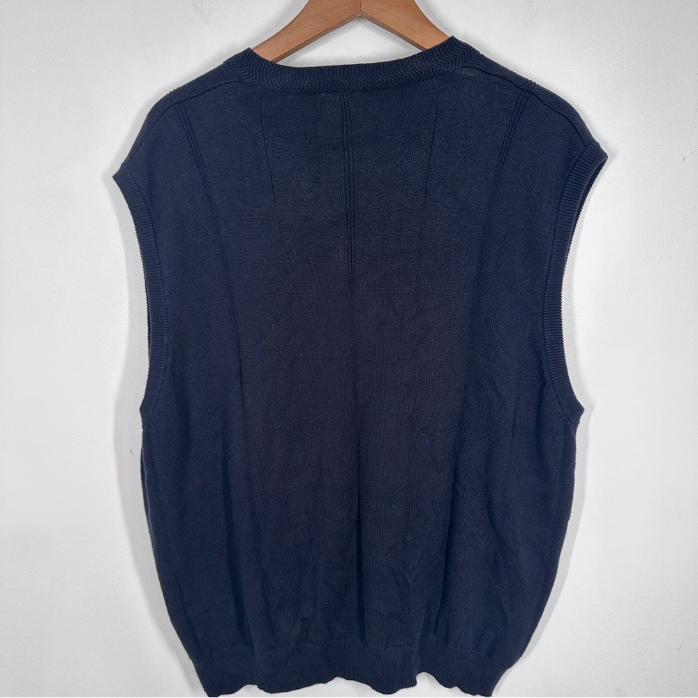 Vintage Disney Golf Collection Navy Blue Sweater Vest Size Large Mickey Mouse - Picture 5 of 5
